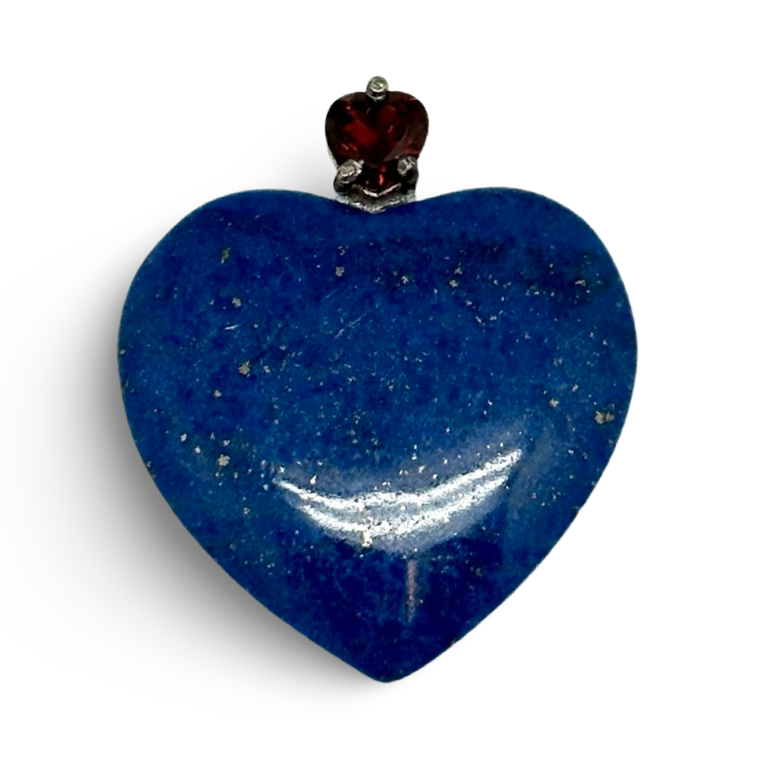 Lapis Lazuli & Garnet Pendant