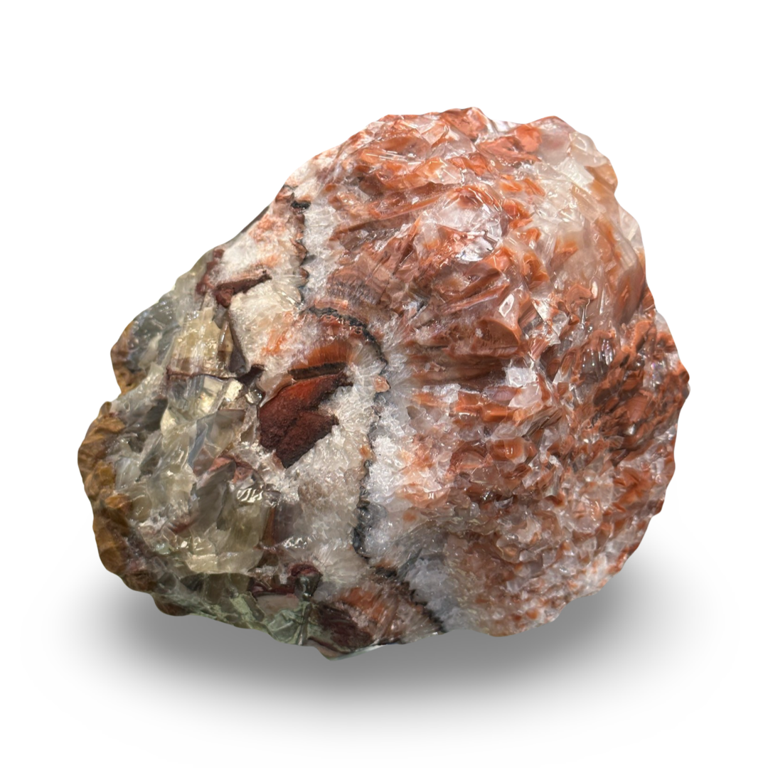 Celestite & Orange Calcite - Monica