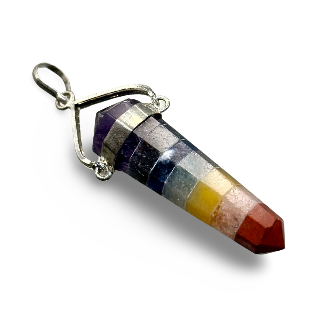 7 Chakra Pendant - Stainless Steel – The Crystal Cave