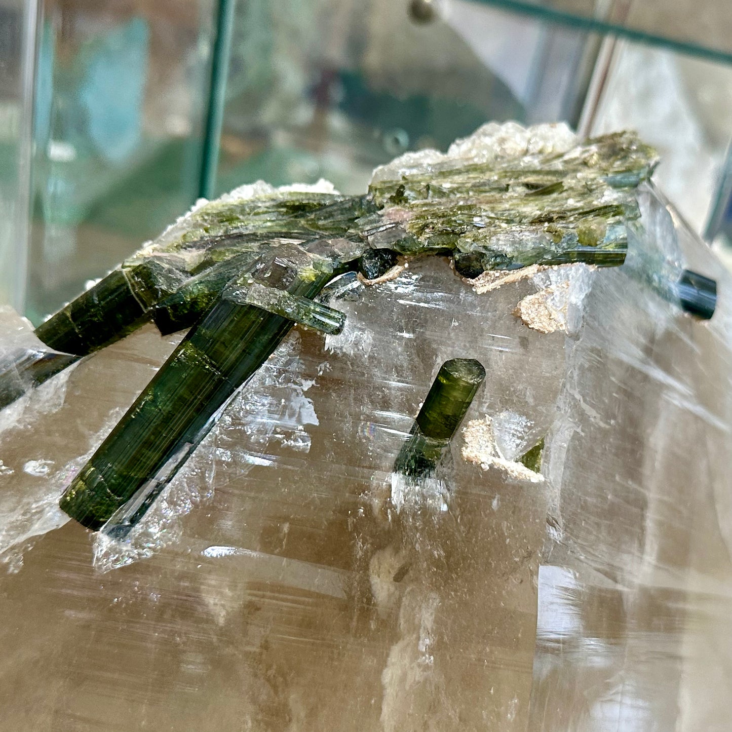 Smokey Quartz & Tourmaline Centerpiece