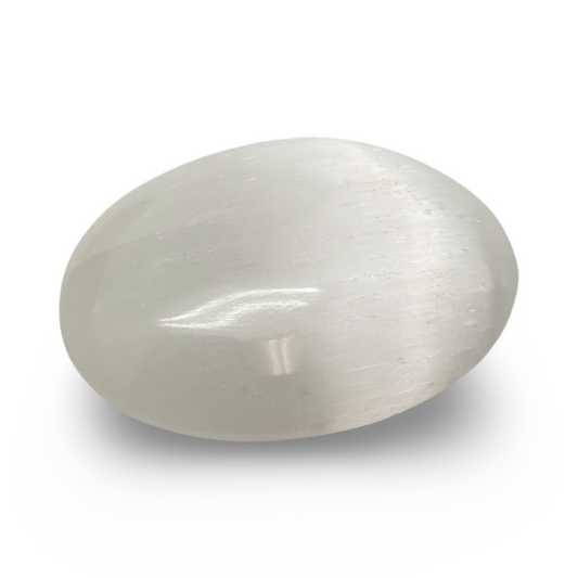 Selenite Palm Stone
